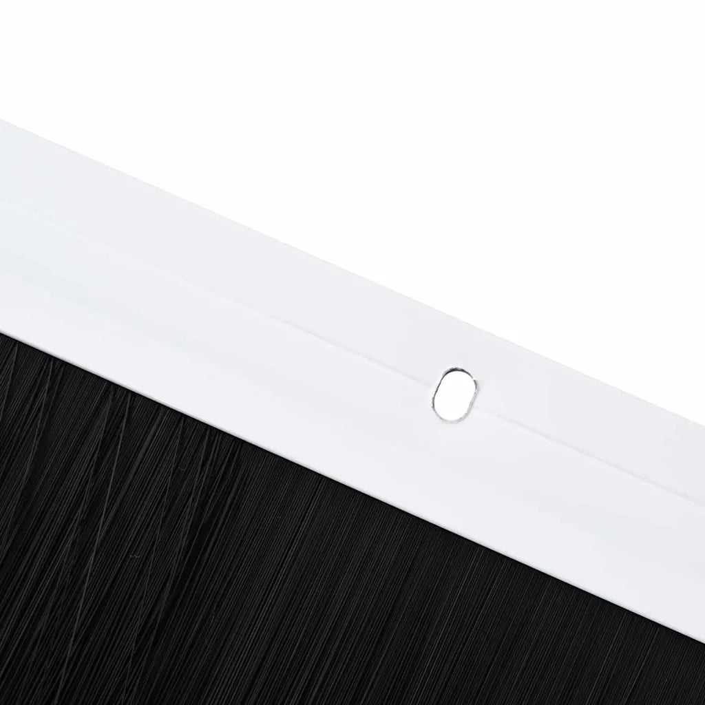 Spazzole per porte a vite 2 pcs Bianco 100 cm Lega di alluminio 42019537