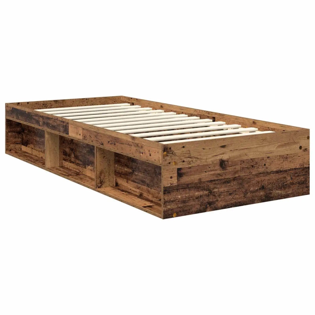 Struttura del letto-Giroletto Legno vecchio 90 x 190 cm Pino massello 368367