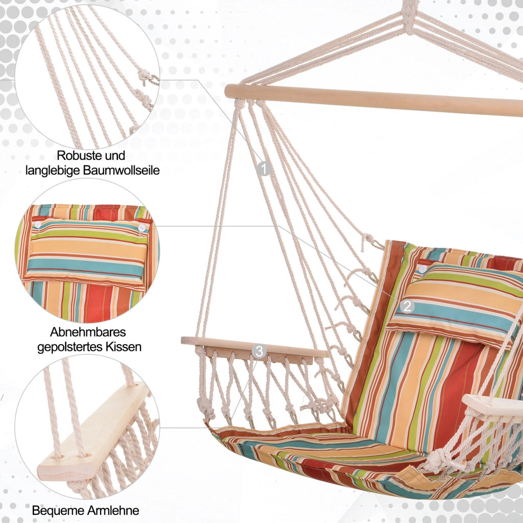 Sedile appoggiabile confortevole con cuscino Telaio solido Carico 100kg Interno esterno multicolore