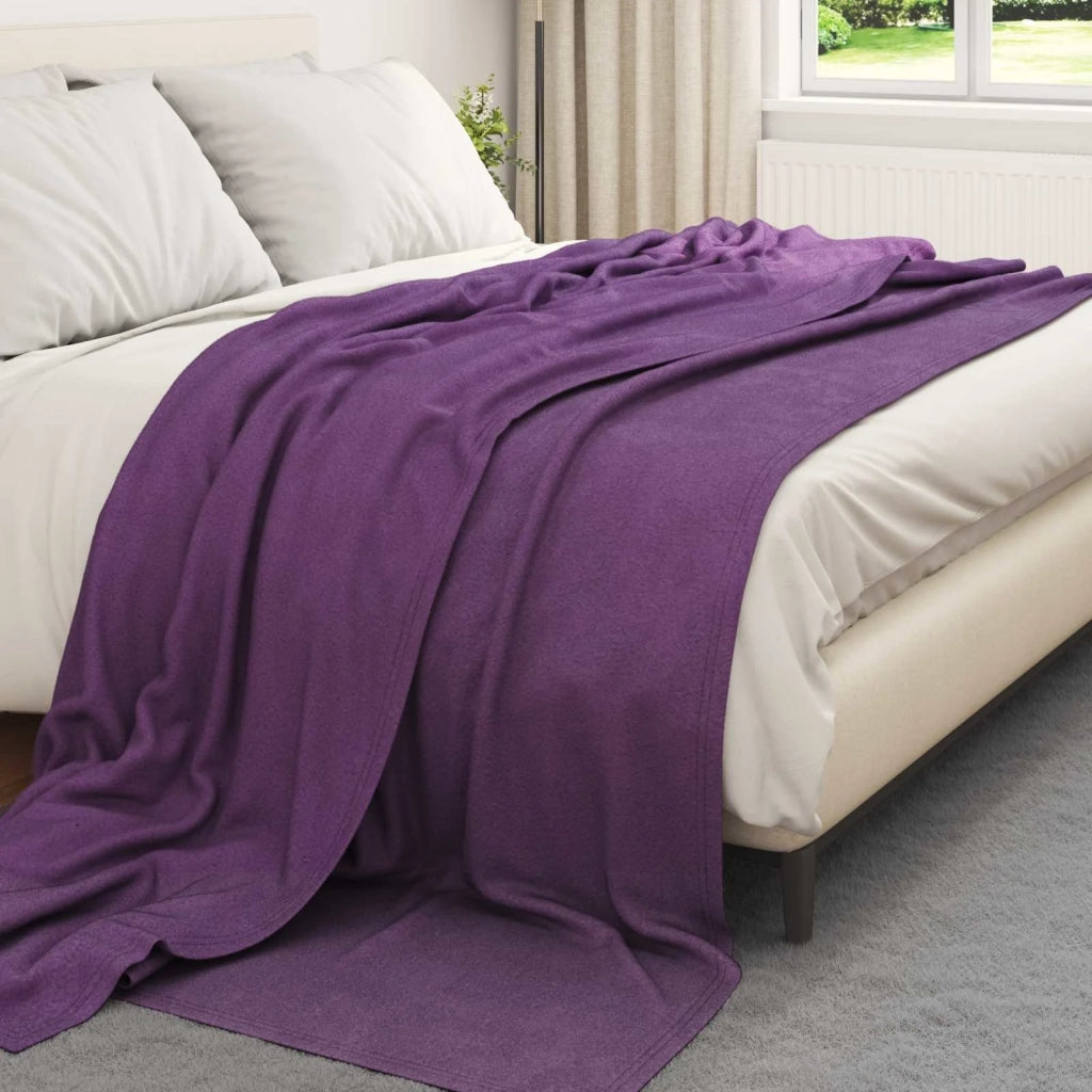 Coperte da Pile 24 pcs Viola 270 x 240 cm Panno