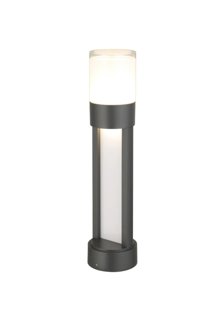 Lampada paletto LED Leitha nera 50cm 12W 3000K IP44