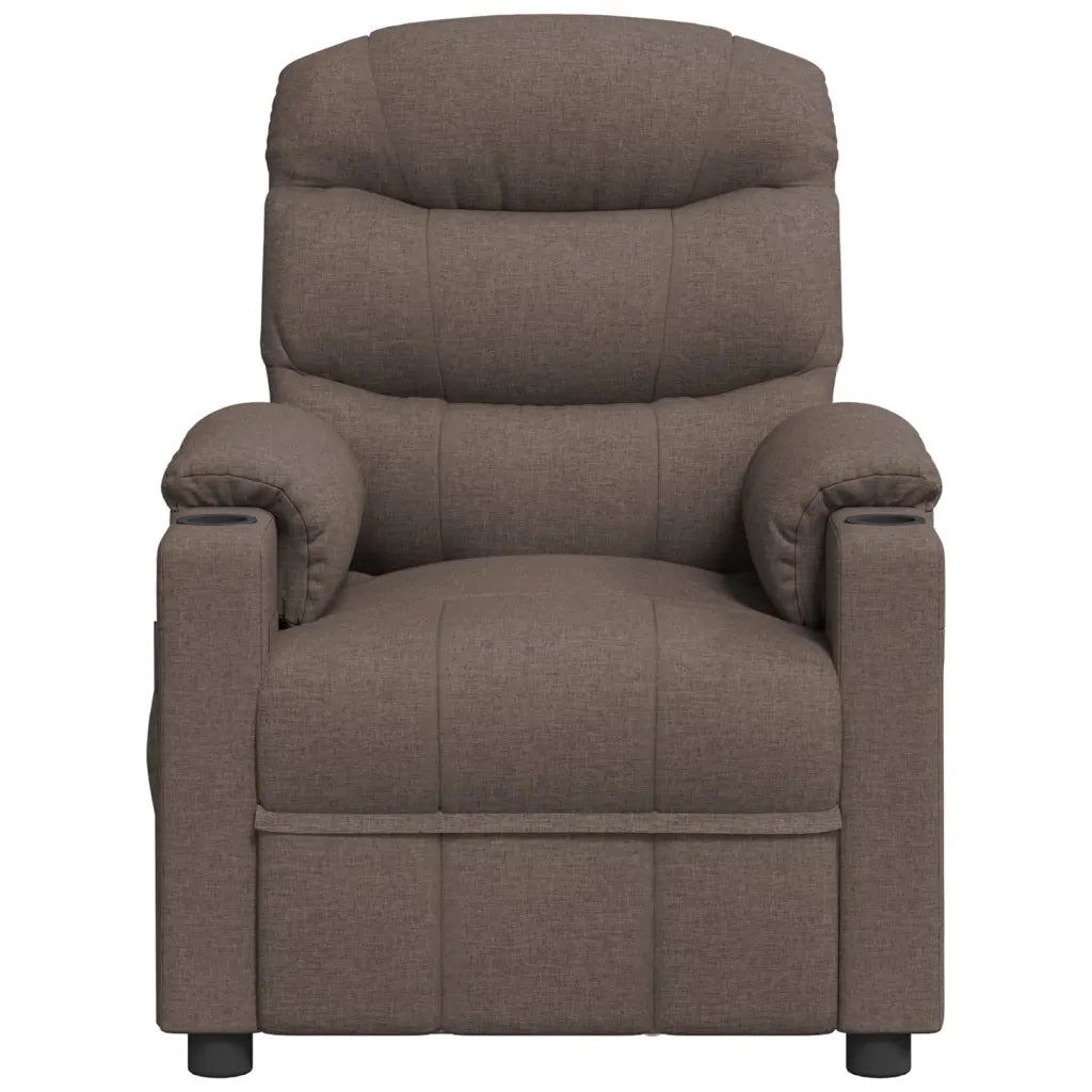 Poltrona Reclinabile in Tessuto Tortora 348078