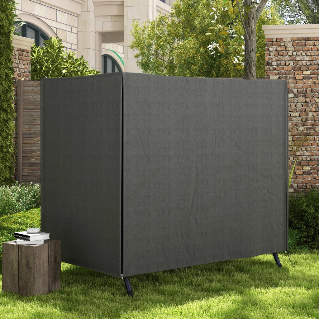 Cuscino per Dondolo da Giardino ¨C zephmum ¨C Grigio 177x114x152 cm