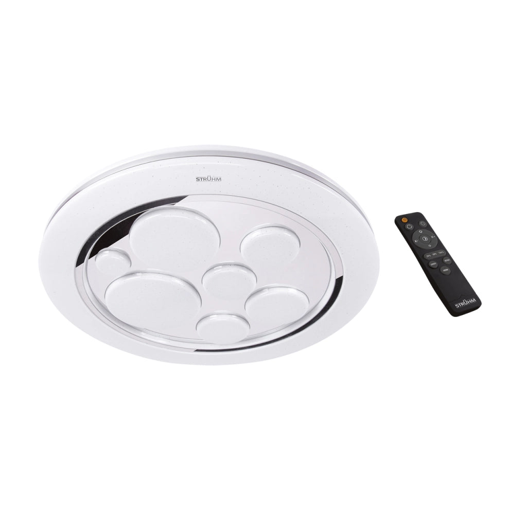 Plafoniera bagno Struhm DROPS Ø49 48W CCT con telecomando