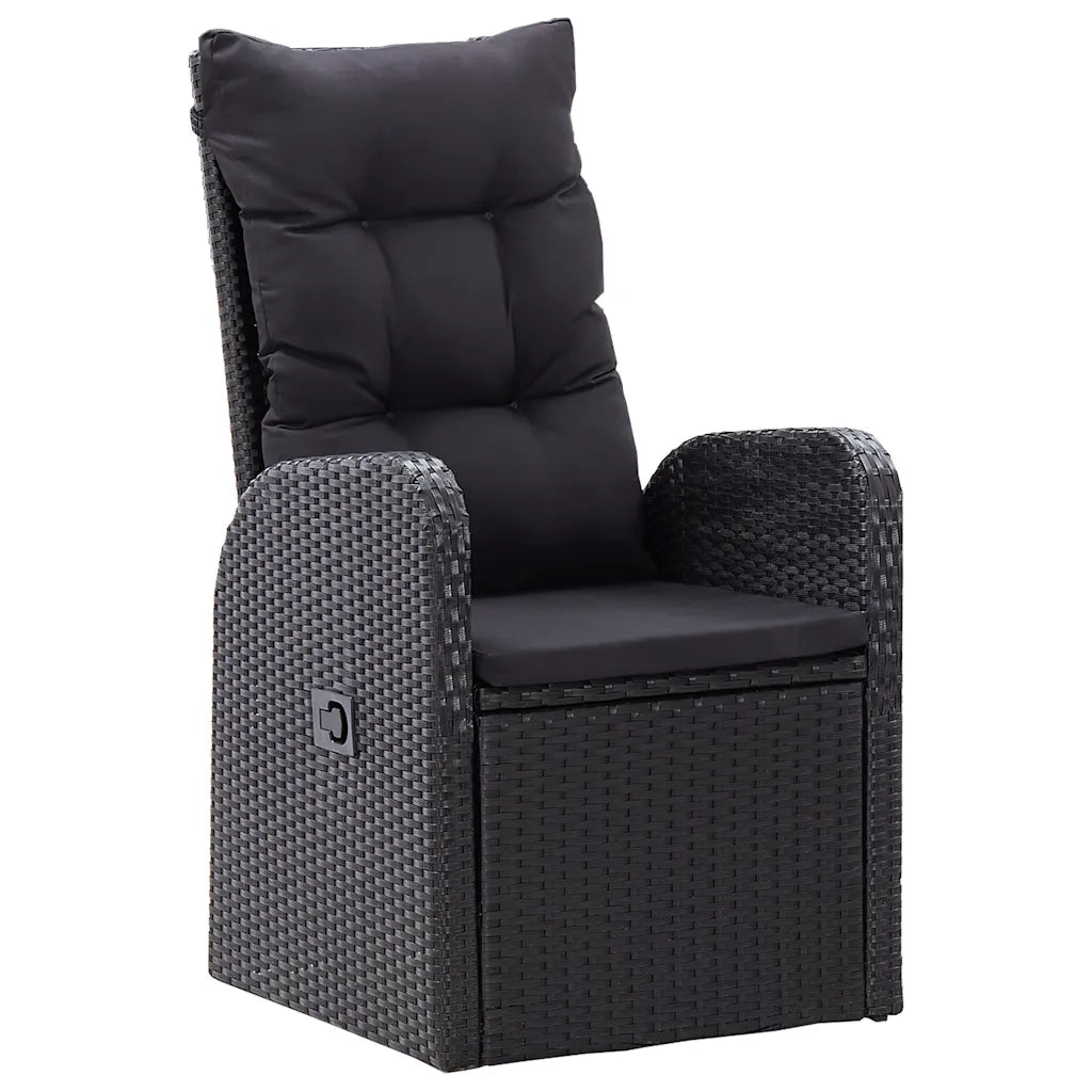 Set da Pranzo da Giardino 9 pz Nero 3067905