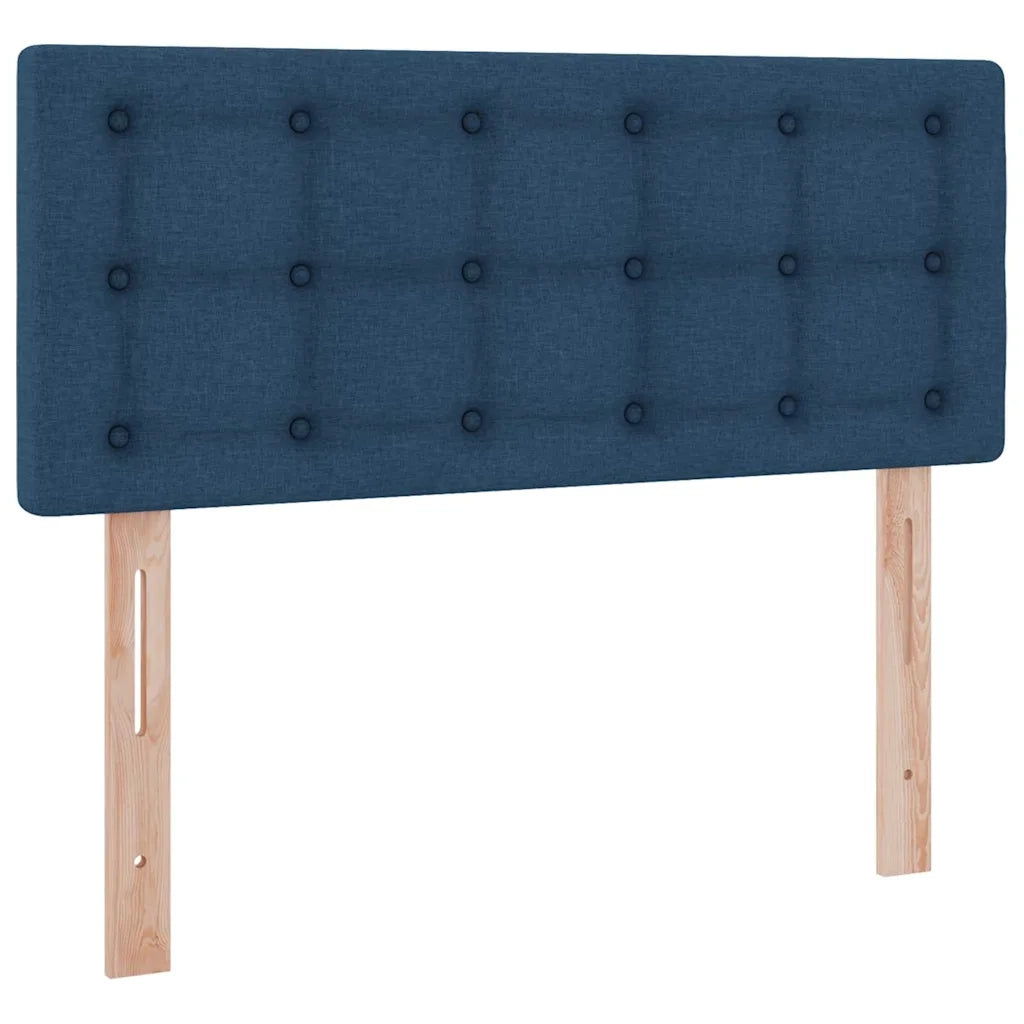 Letto con contenitore e LED con led Blu 120 x 190 cm Tessuto 3371261