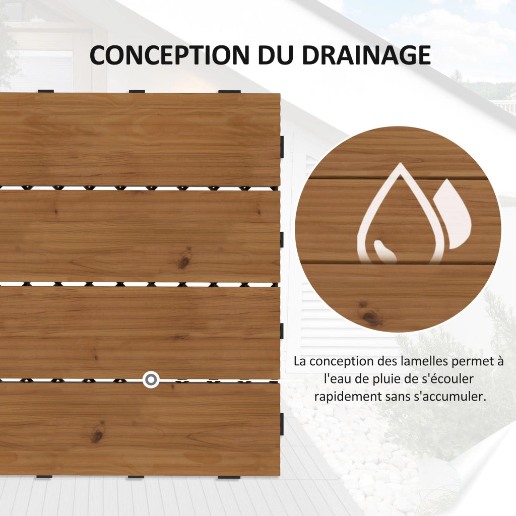Griglia per Terrazza ¨C Minimal ¨C 12 Pezzi, 1.08 m2, Embo?tables