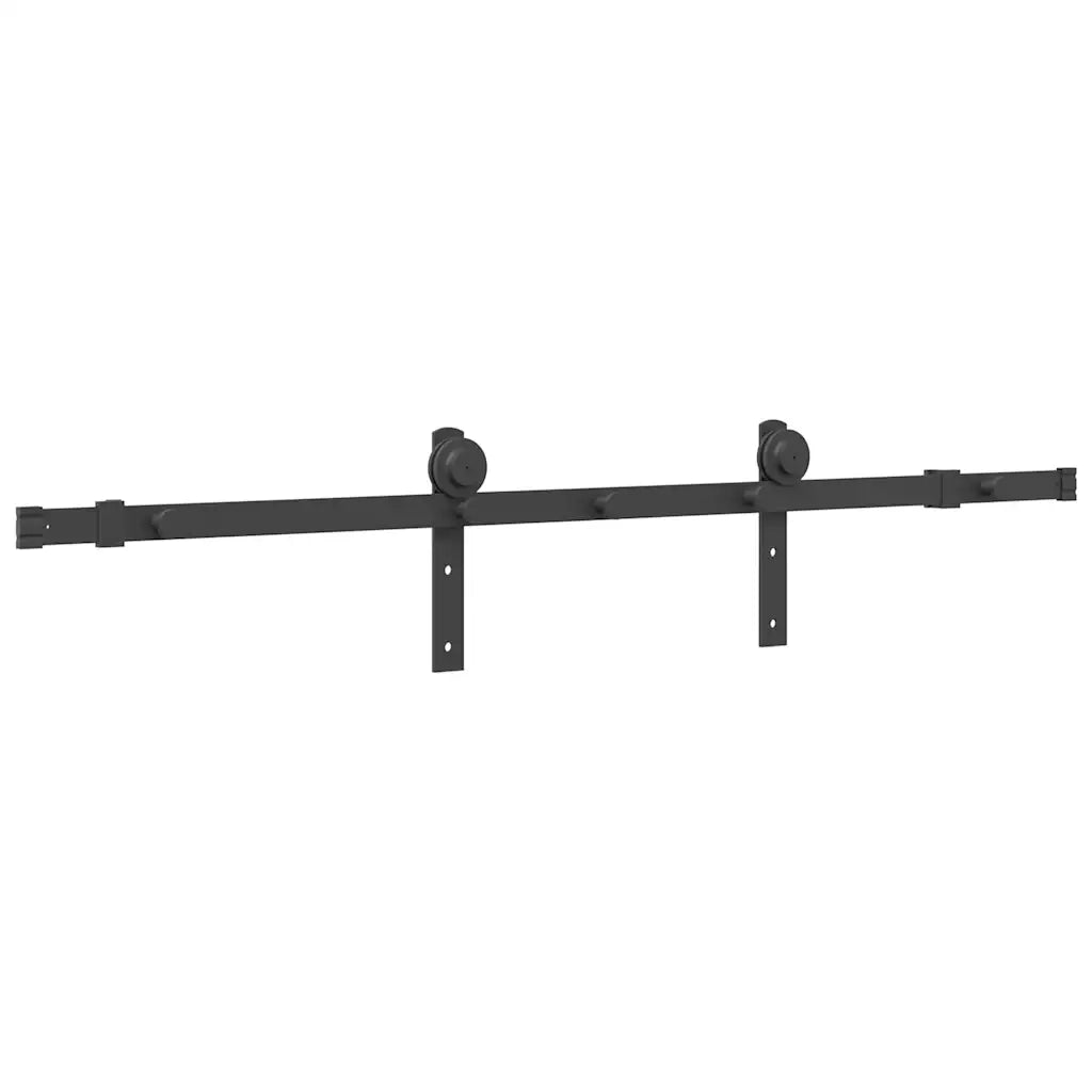 Kit di Binari per Porte Scorrevoli 152 cm Acciaio Nero CFW2930267