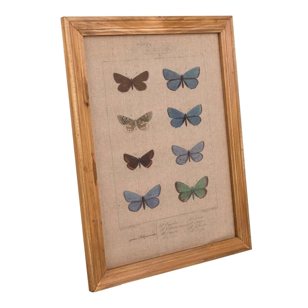 Cornice in legno e tessuto stampato