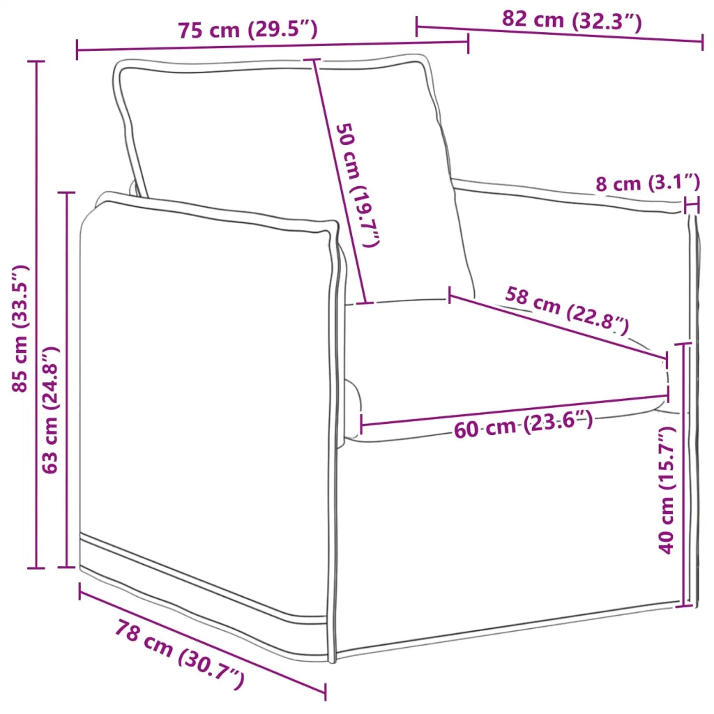 Set di divani 2 pcs Crema 156 x 82 x 85 cm Tessuto 3407572