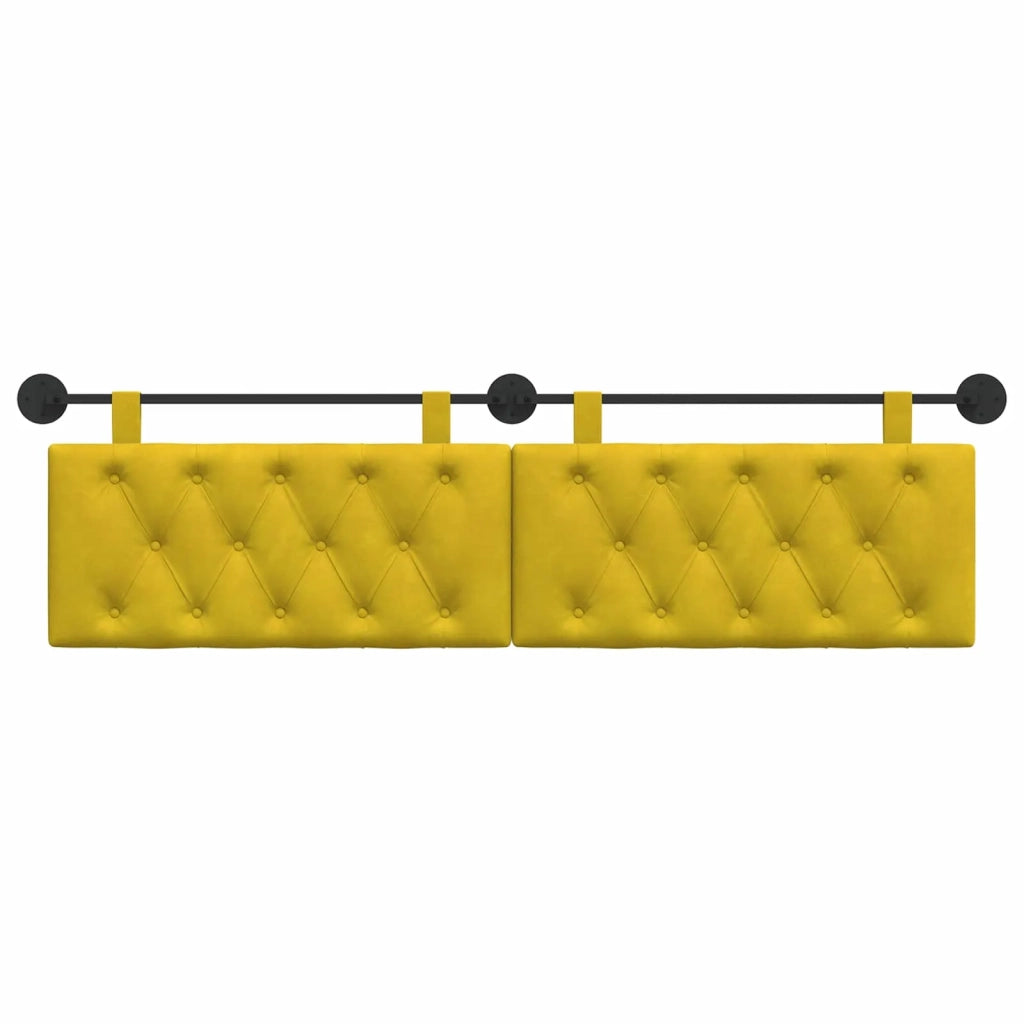 Testiera sospesa Con luce LED Giallo Velluto 42032171