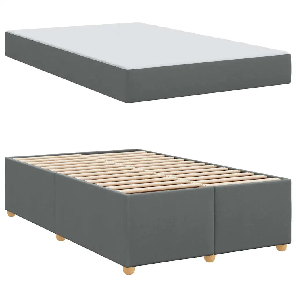 Struttura del letto-Giroletto Grigio scuro 120 x 190 cm Tessuto 222450