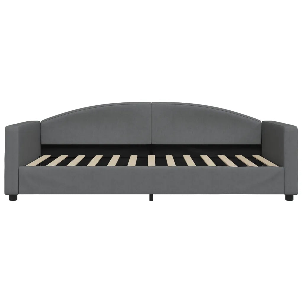 Divano letto | Sof¨¤ letto | Letto singolo Estraibile Grigio Scuro 100x200 Tessuto