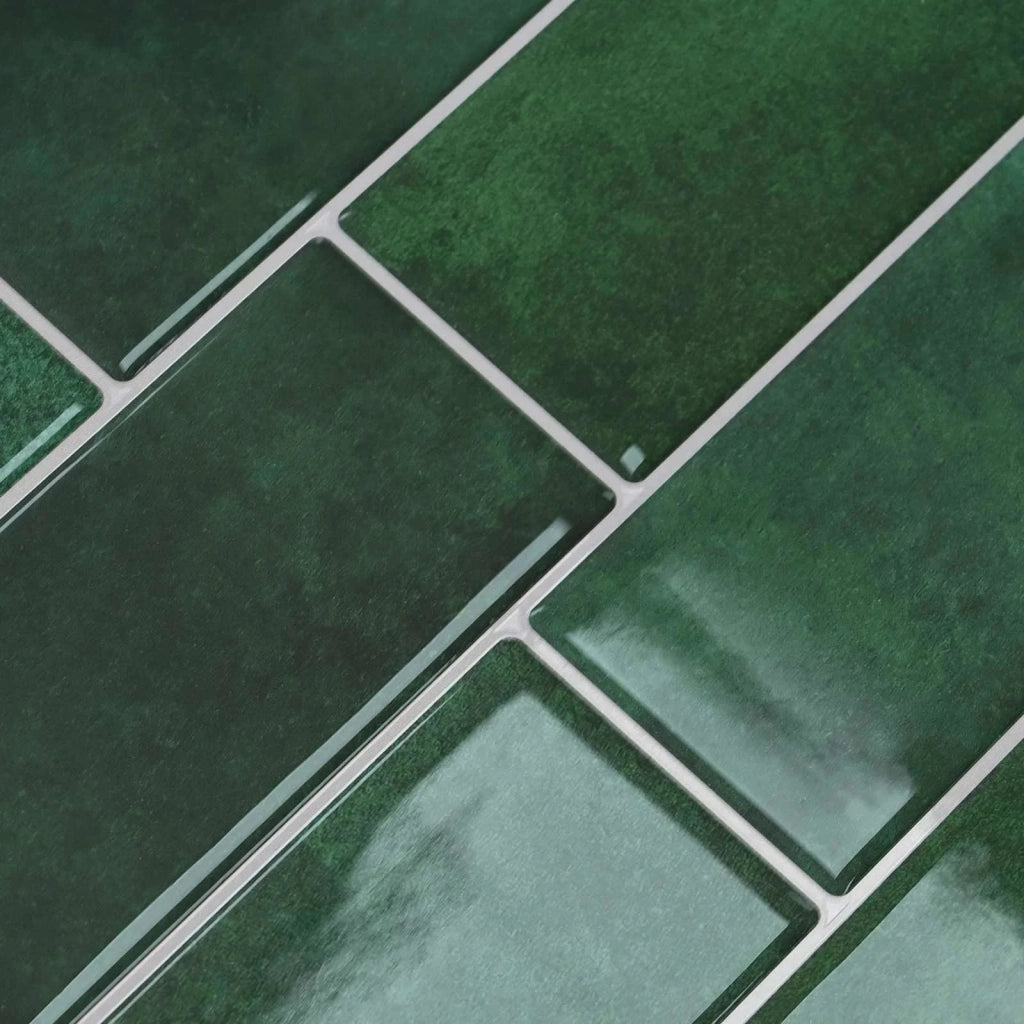 Piastrella subway 10 pcs Verde Scuro 29 x 21 cm 42046141