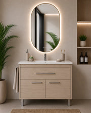 Mobile bagno con lavabo ORIGENBATH BAHIA senza specchio 50x40 cm estepa