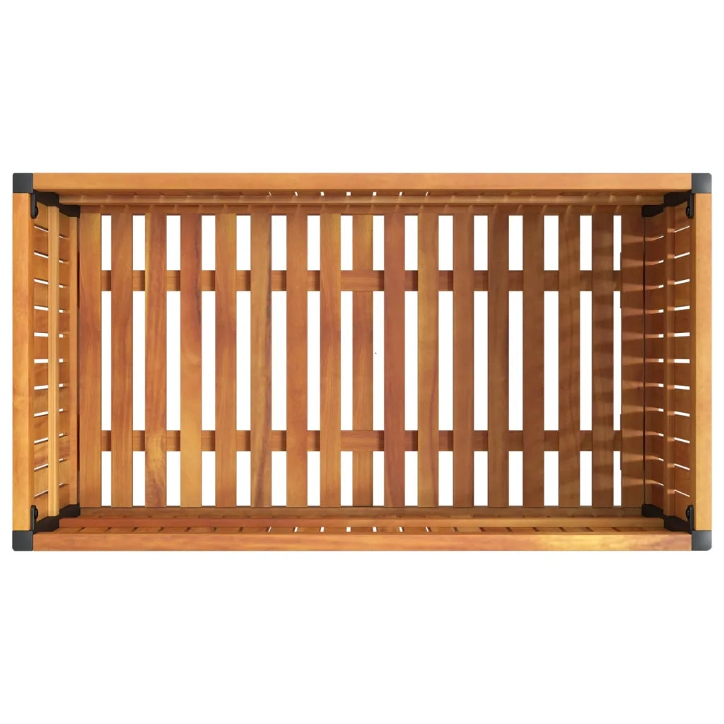 Fioriera da Giardino-Vaso da Esterno 85x45x44 cm in Legno Acacia e Acciaio