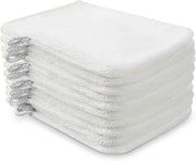 Set di 10 Microfibre Washand 15 x 21 cm Assorbente Bianco