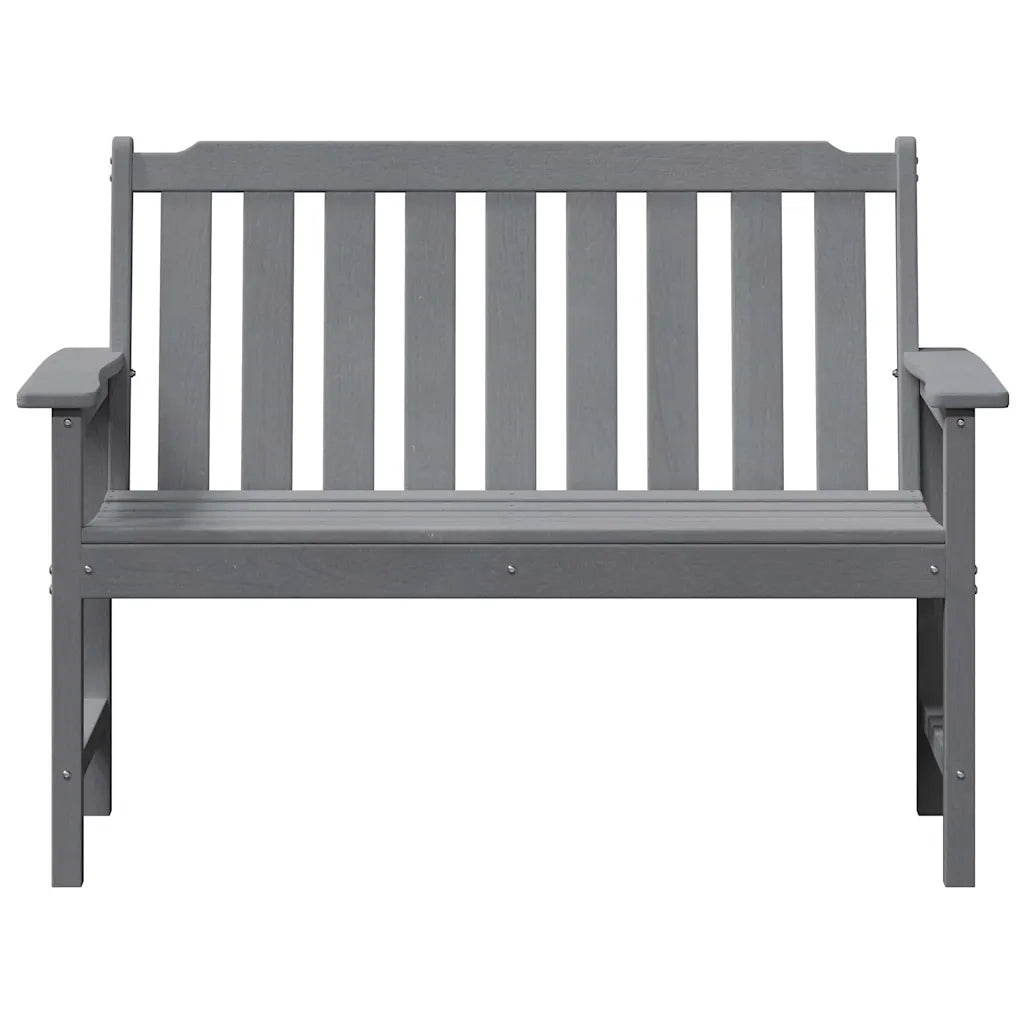 Panchina da giardino Grigio chiaro 120 x 59 x 88 cm HDPE 42006603