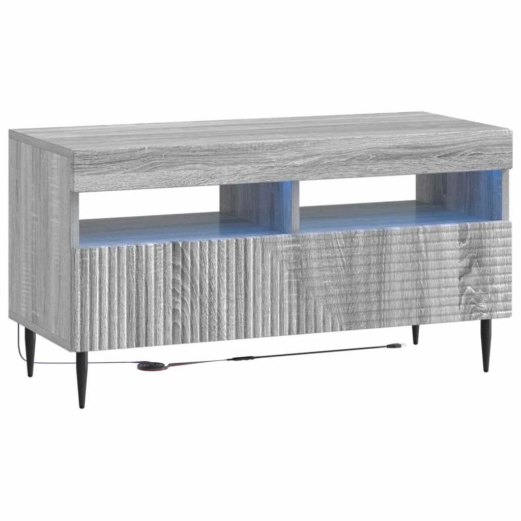 Mobile TV LED Sonoma grigio Legno ingegnerizzato 897001