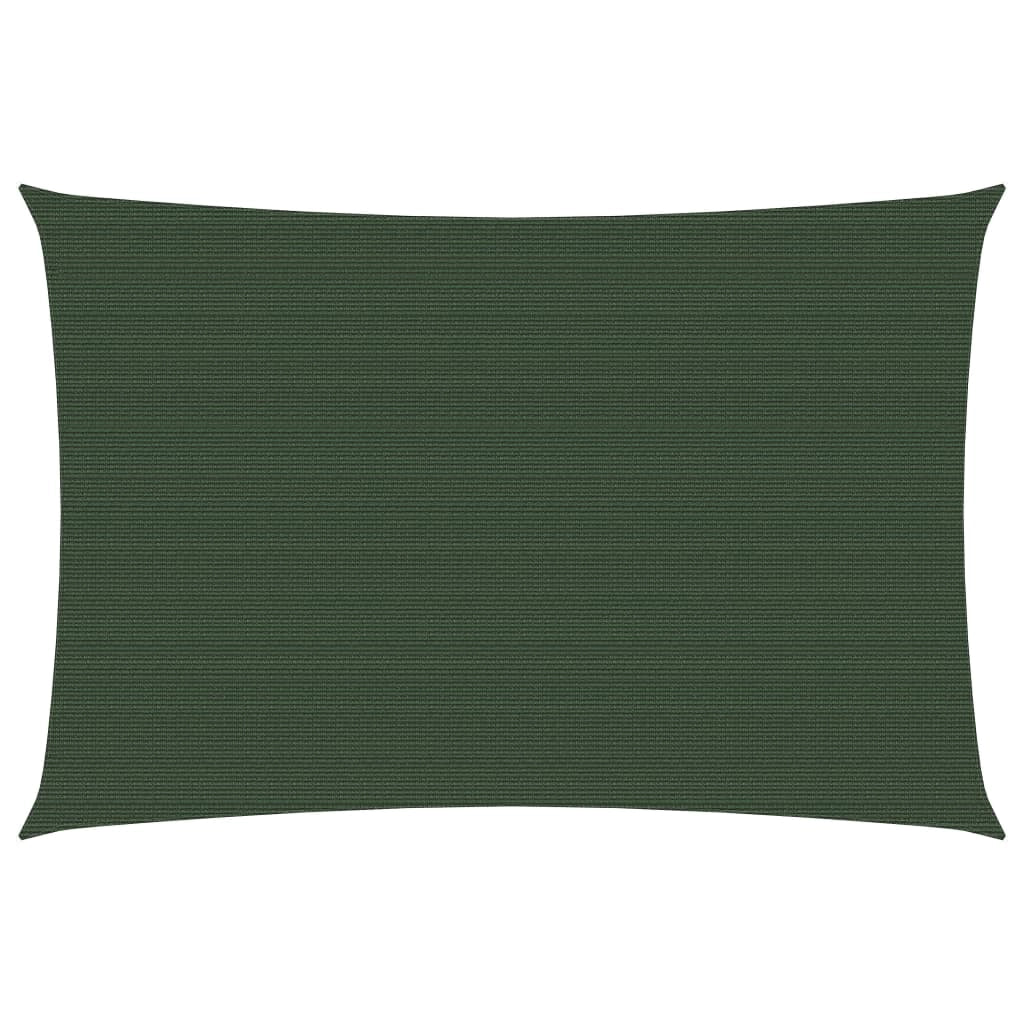 Vela ombreggiante 160 g/m² verde scuro 3 x 4 m HDPE 02_0009425