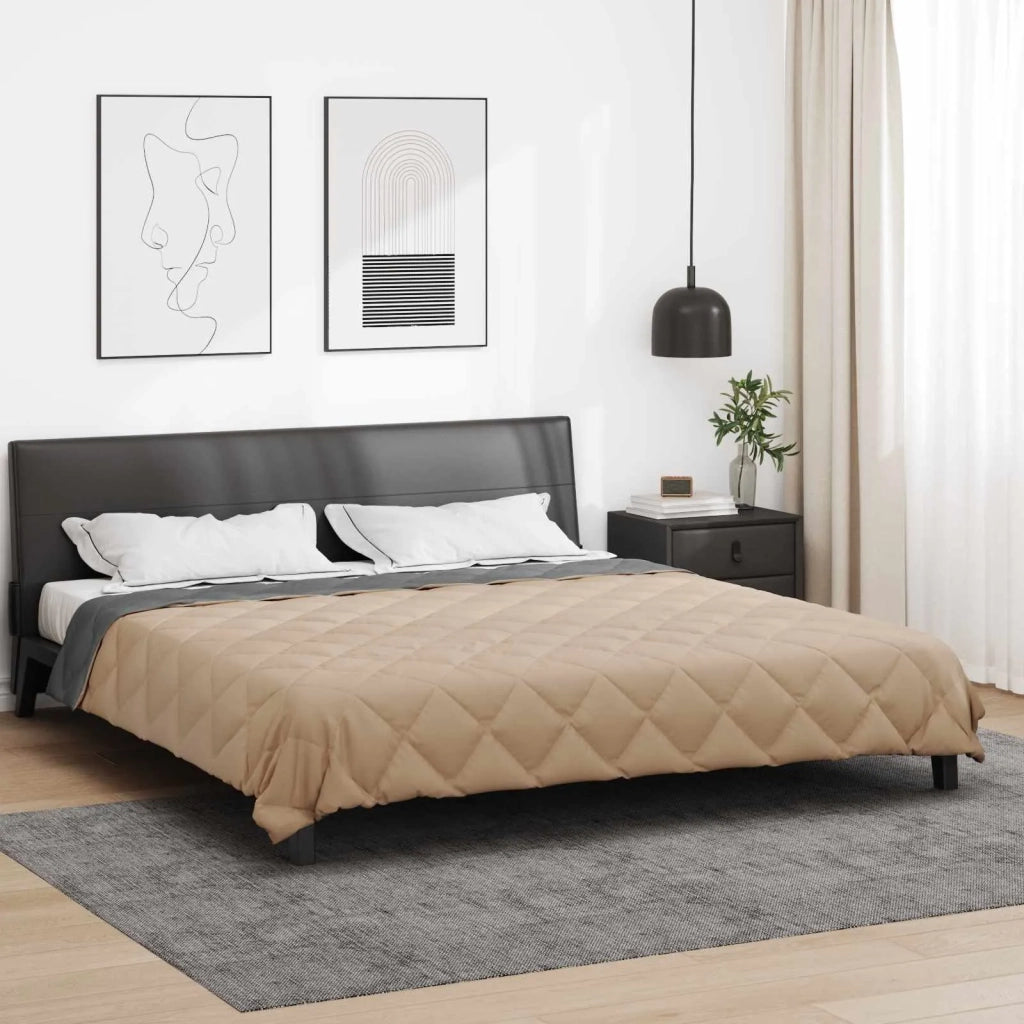 Piumone | Duvet Completo Annuale Antracite e Talpa 200 x 220 cm