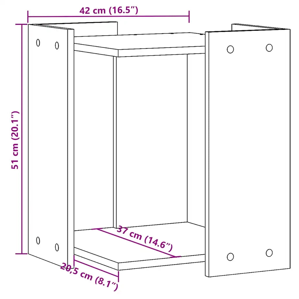 Recinto Lettiera Gatti Grigio Sonoma 60x40x40 cm in Truciolato CFW1641750