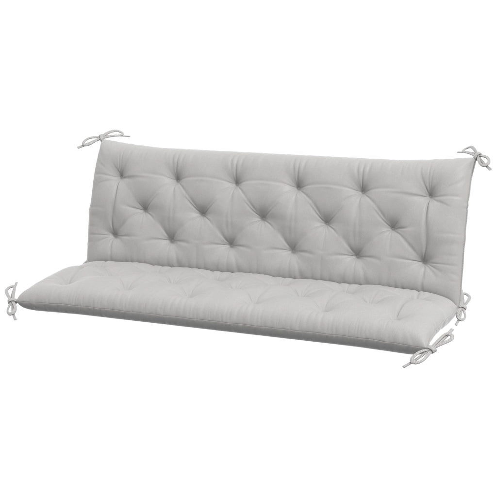 Cuscino per Divano da Giardino ¨C Minimal ¨C Grigio Chiaro 150x98x8 cm