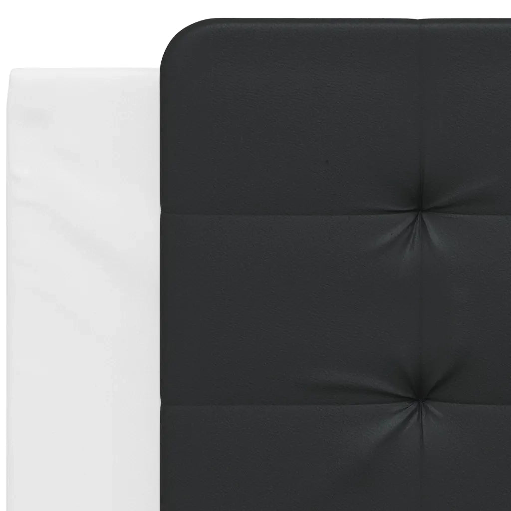 Cuscino Testiera Zadar Nero e Bianco 100 cm in Similpelle 374849