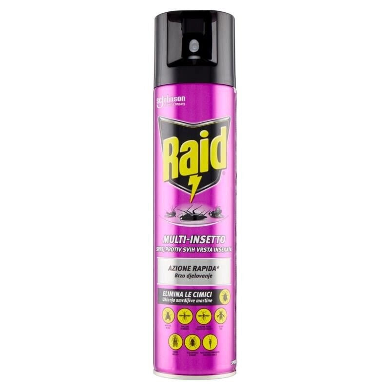 RAID INSETTICIDA SPRAY 400ML MULTI-INSETTO