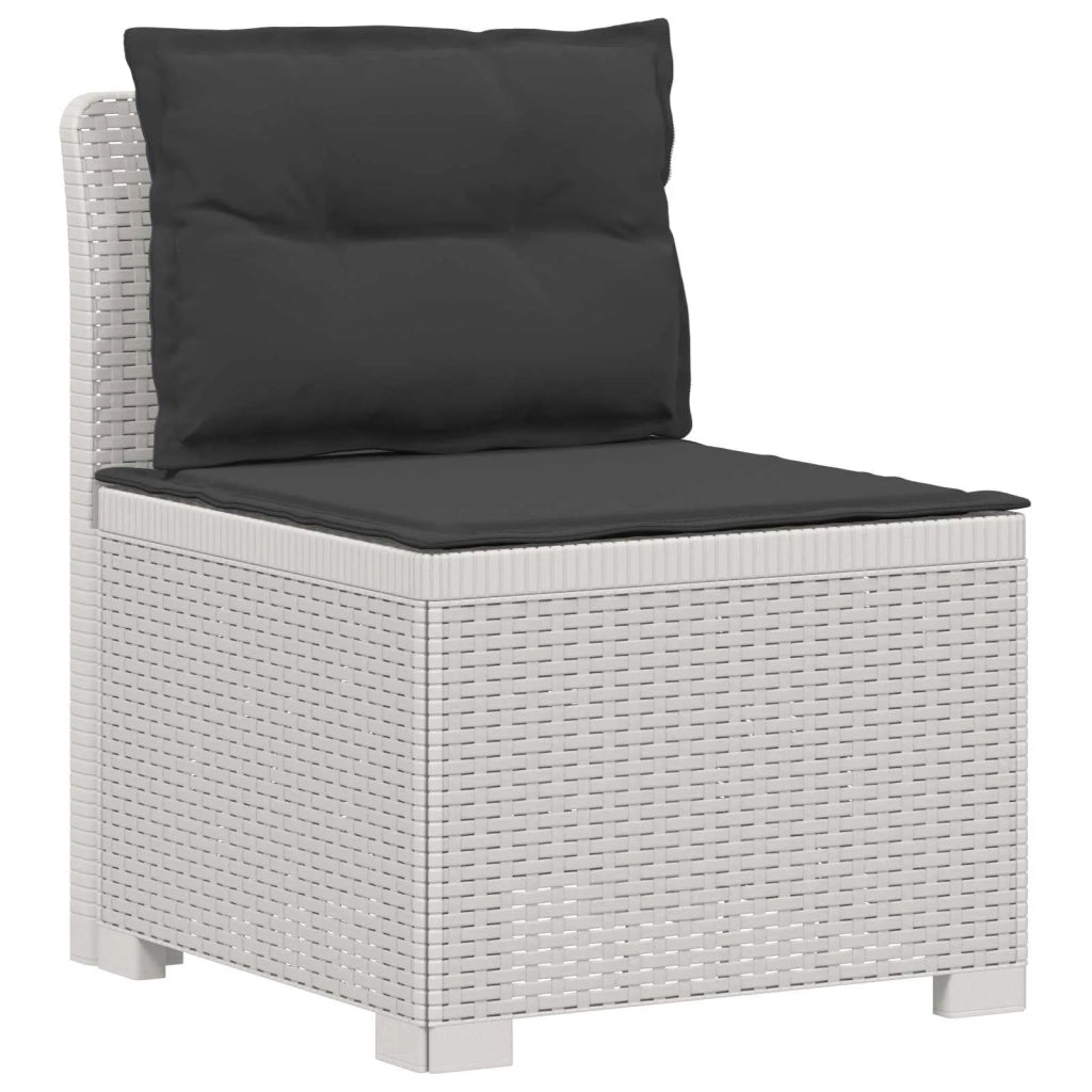 Divano da Giardino a 1 Posto con Cuscini Aspetto Rattan PP 8011805