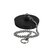 TAPPO GOMMA CON CATENA ED ANELLO- Diam. 40 mm- GHIDI- pezzi 1