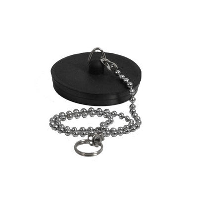 TAPPO GOMMA CON CATENA ED ANELLO- Diam. 40 mm- GHIDI- pezzi 1
