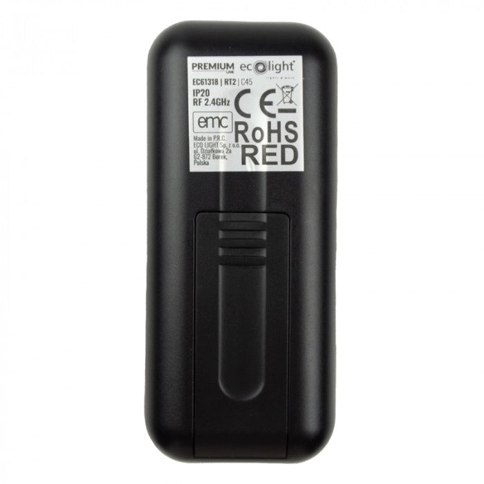 Telecomando RF CCT touch per strisce LED nero Ecolight