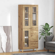 Credenza con Cassetto-Buffet-Armadio da cucina Rovere artigianale 69,5 x 34 x 180 cm 486918