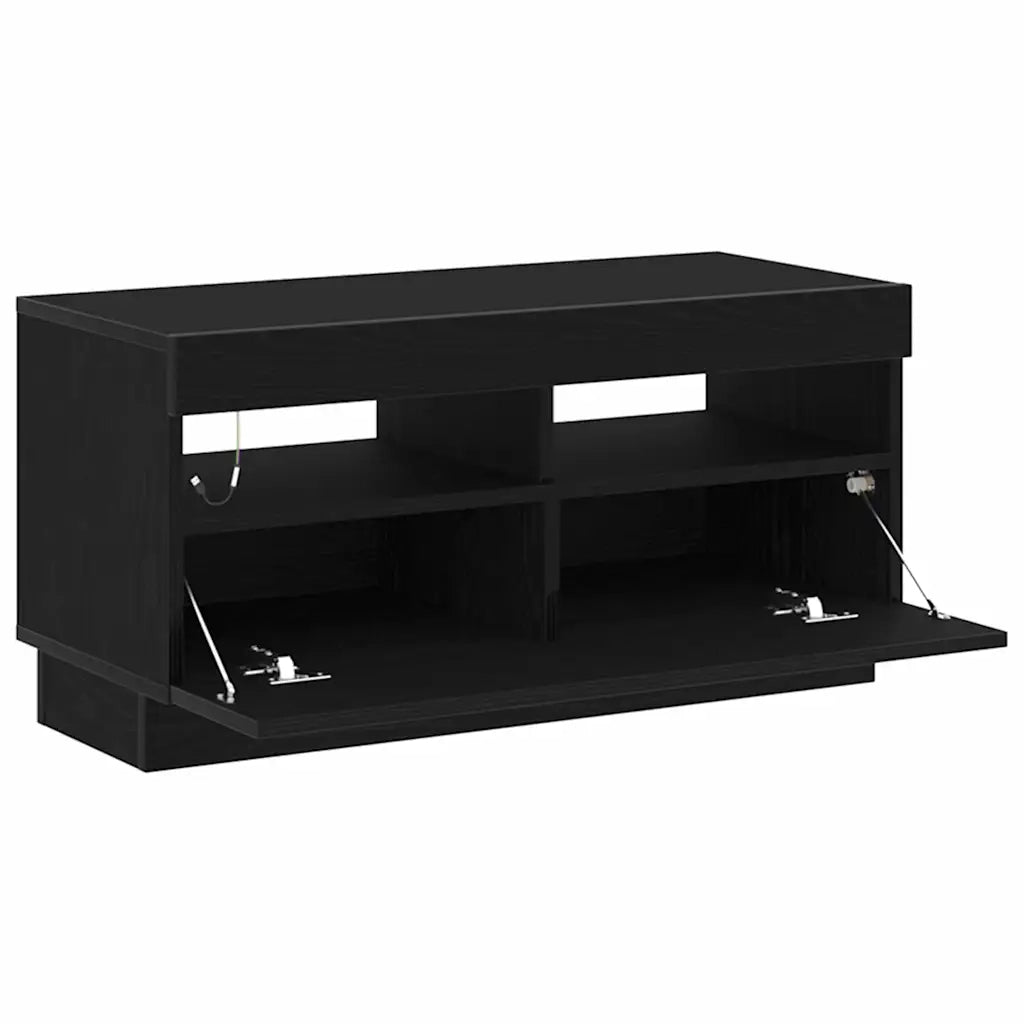 Mobile TV | Armadietto TV | Mobile Porta TV Rovere Nero 80 x 35 x 40 cm Legno multistrato