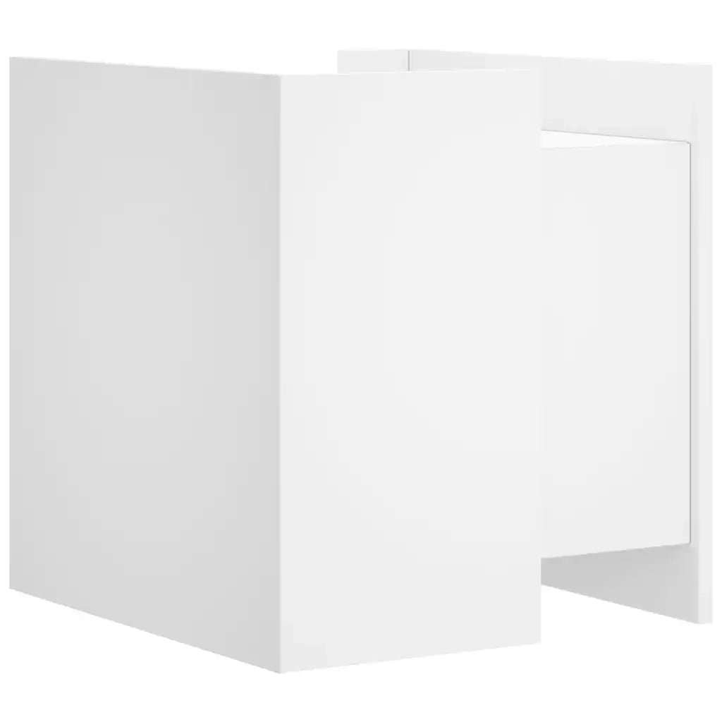 Comodino Bianco 45x50x50 cm in Truciolato 848283
