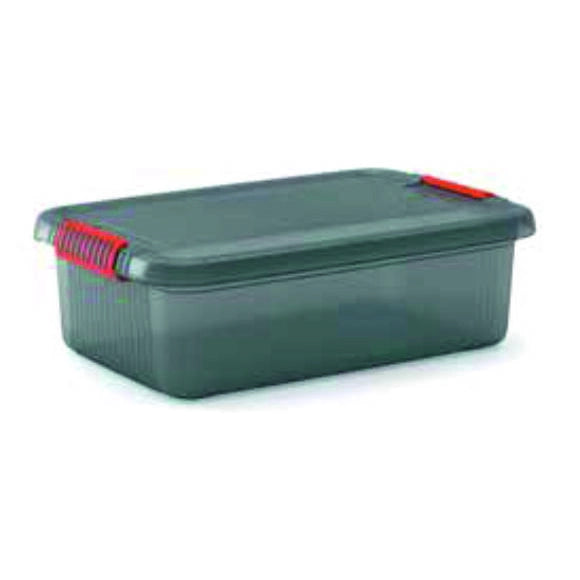 Keter CONTENITORE K LATCH BOX 59X39XH18CM GRIGIO TRASPAR