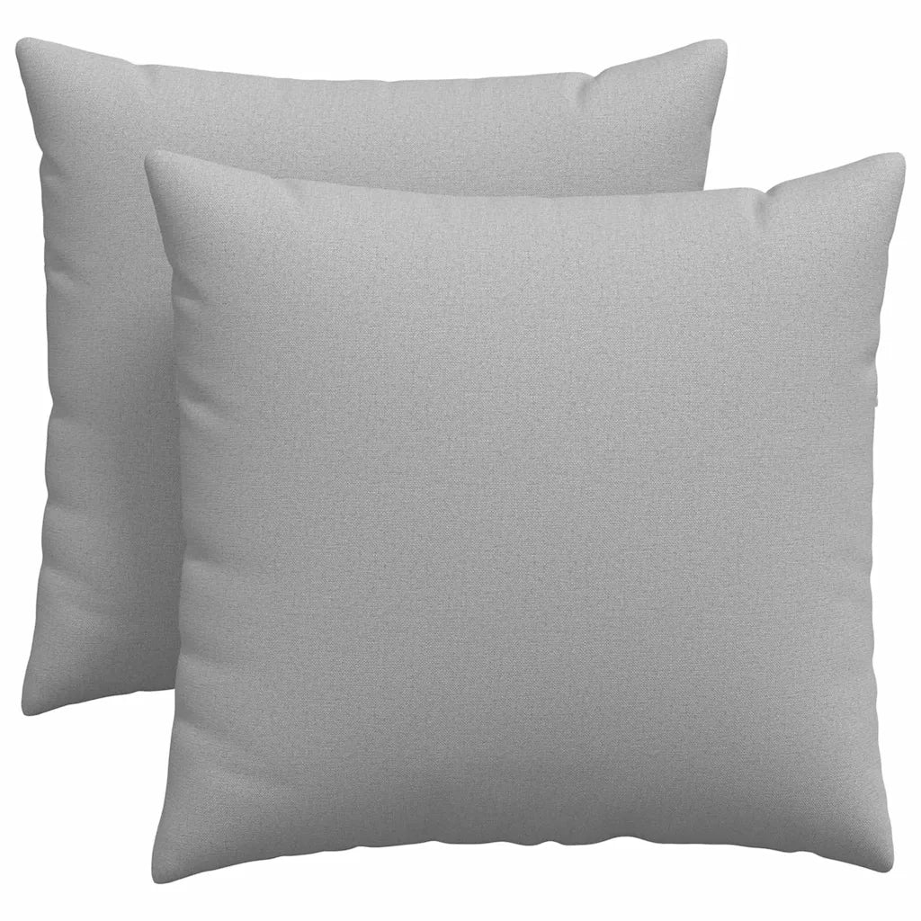 Cuscini da Divano 2 pcs Grigio Nuvola 45 x 45 cm Tessuto 42013924