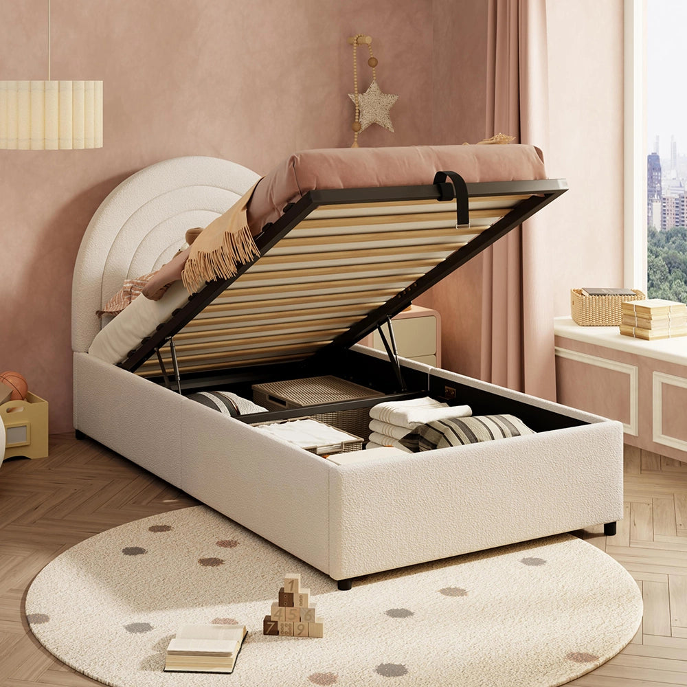Letto bambino 90x200cm?- Xylo - boucl?? beige
