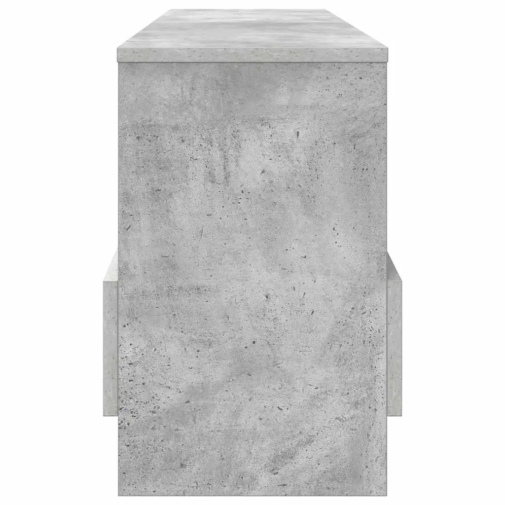 Scaffale per riviste Grigio cemento 102 x 30 x 45 cm 890963