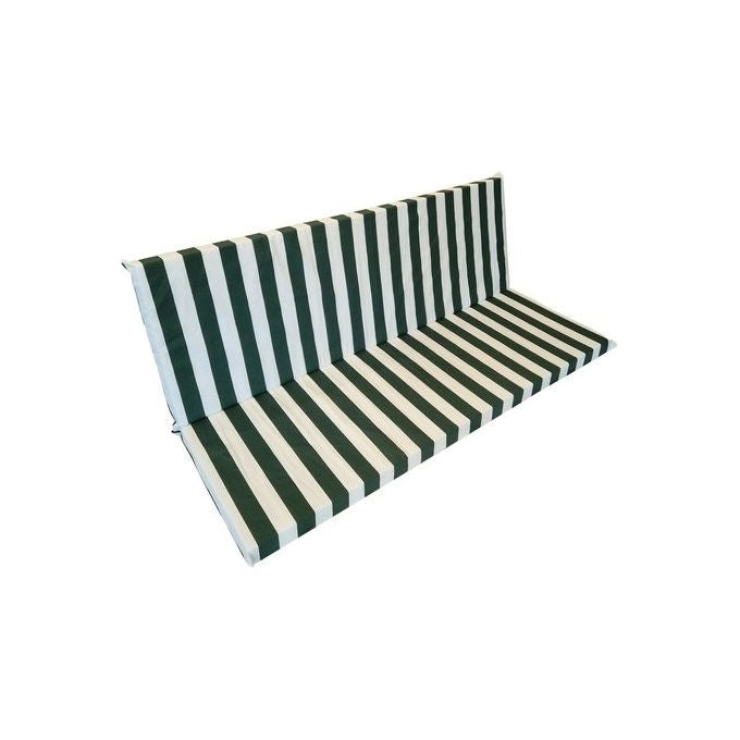 Olibo' 8033047408708 Riga Set cuscini per dondolo da giardino in cotone 180x55 cm colore Verde