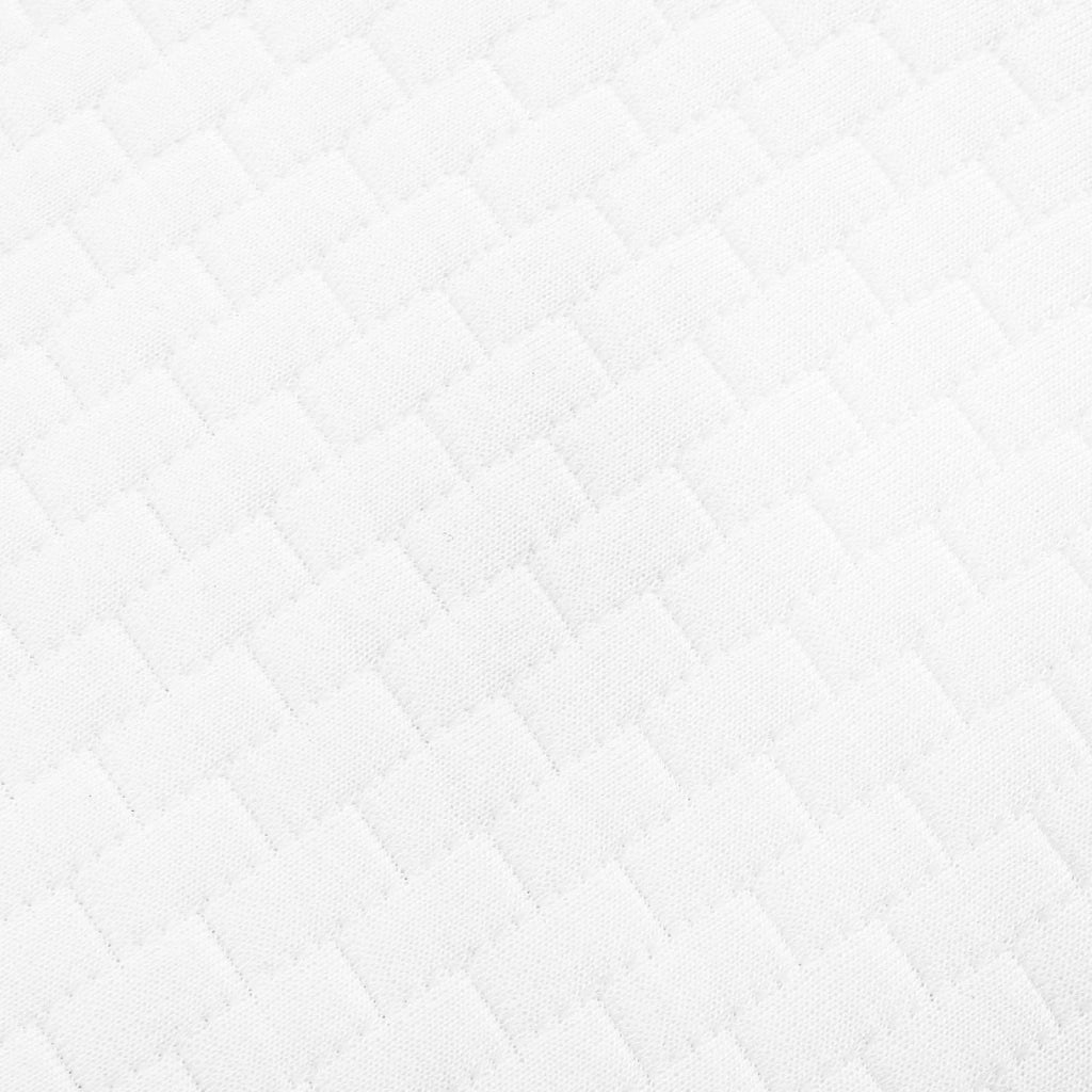 Cuscino da Letto Tinta unita Bianco 80 x 35 x 10 cm Schiuma Gel 42020238