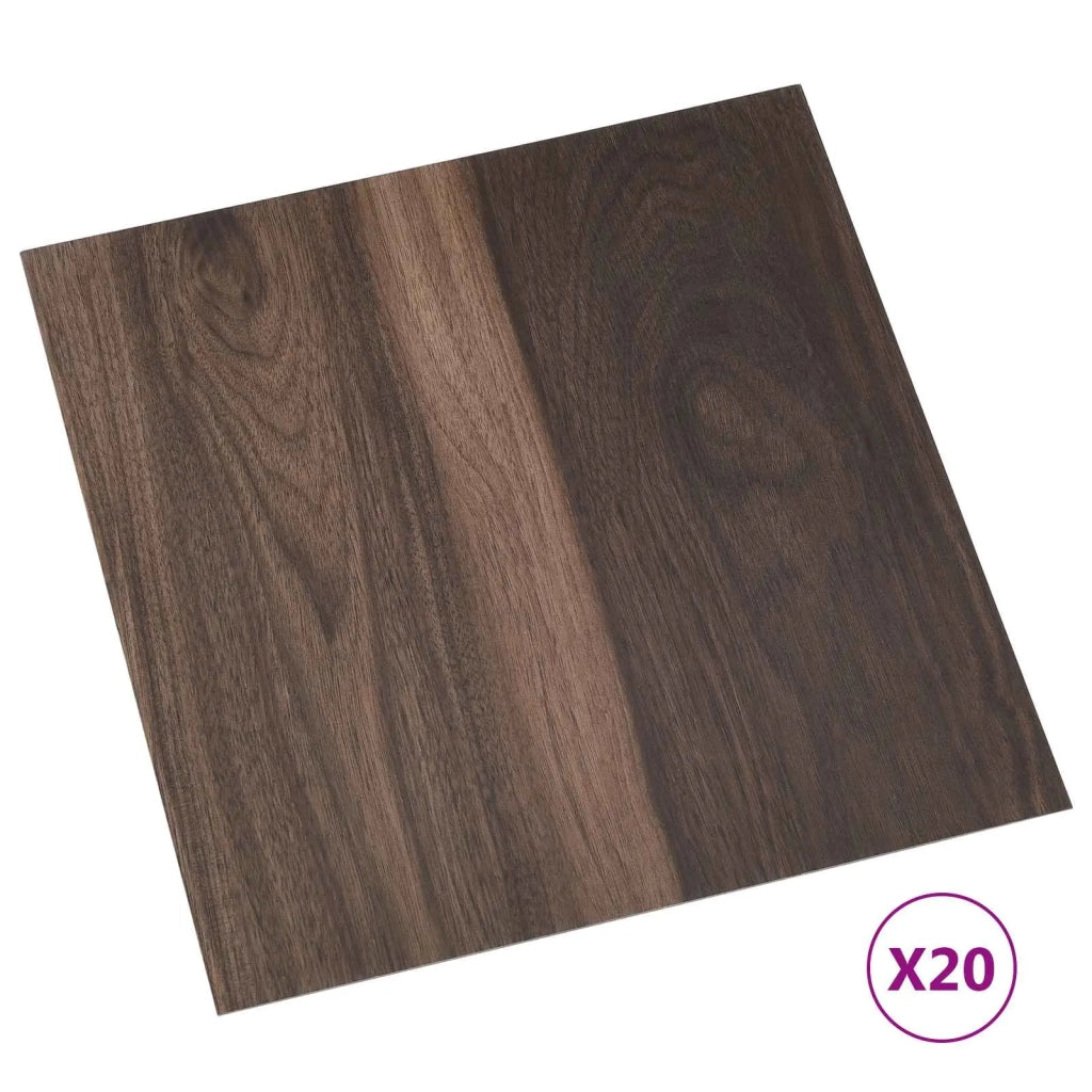 Plance per Pavimentazione Autoadesiva 30,5 x 30,5 cm 20 pcs PVC