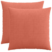 Federa 2 pcs HEERLEN Rosso Arancio 55 x 55 cm corduroy 912293