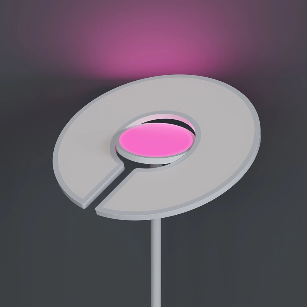 Lampada da terra moderna bianca LED RGB 48W Cento Italux