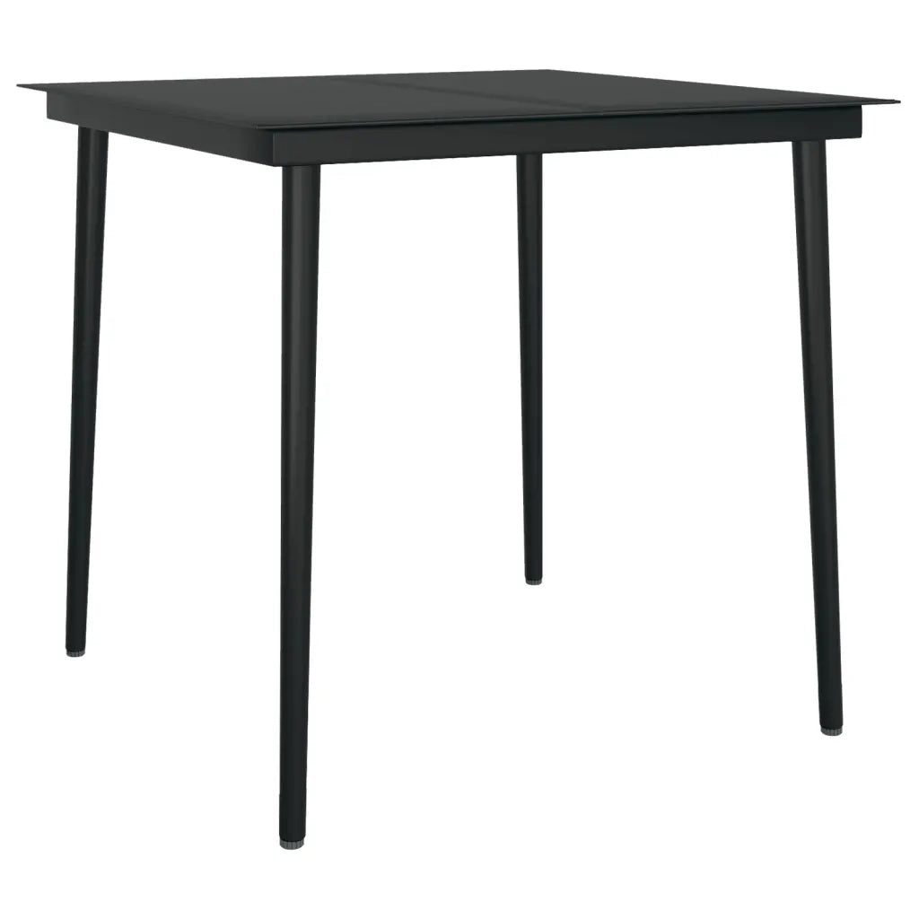 Set Mobili da Pranzo per Giardino 3 pz Nero 3099143