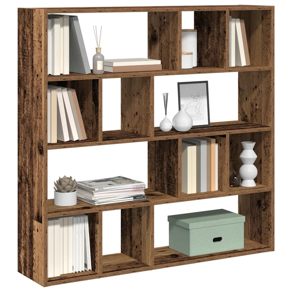 Libreria/Divisorio Ambienti | Divider per stanze | Paravento Legno Antico 105x24x102 cm