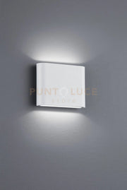 THAMES II APPLIQUE DA ESTERNO LED 5W · 2x 520lm, 3000K BI-EMISSIONE FUSIONE ALLUMINIO BIANCO OPACO IP54 L. 11,5CM