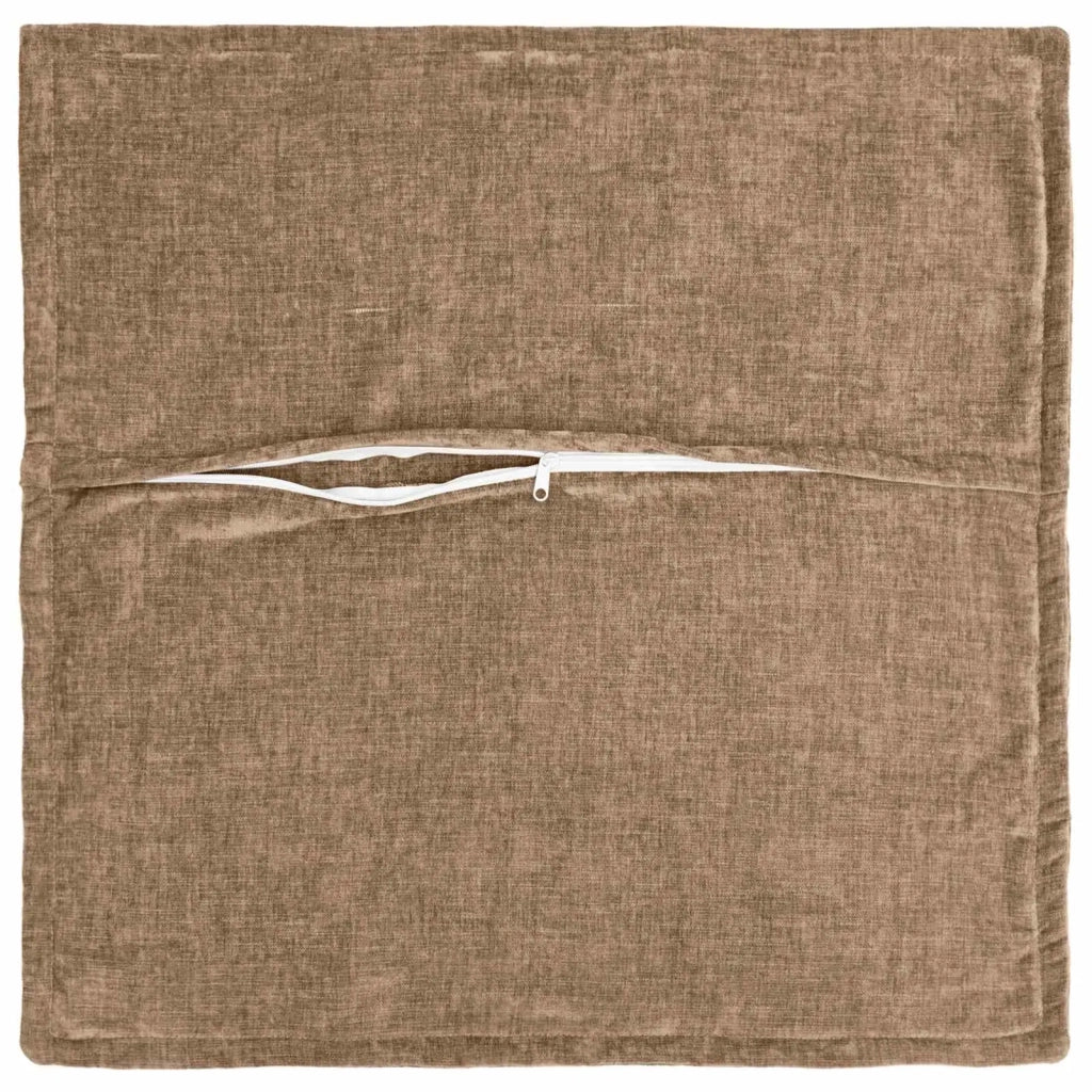 Federa 6 pz HOUTEN Marrone 40 x 40 cm Tessuto Chenille 916862
