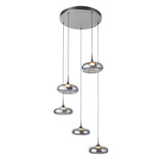 Lampada a sospensione Tenele cromata LED 35W Italux
